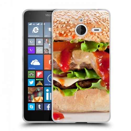 Дизайнерский пластиковый чехол для Microsoft Lumia 640 XL Бургеры