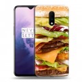 Дизайнерский пластиковый чехол для OnePlus 7 Бургеры