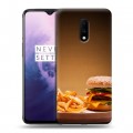 Дизайнерский пластиковый чехол для OnePlus 7 Бургеры