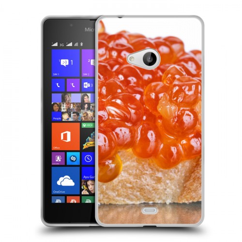 Дизайнерский пластиковый чехол для Microsoft Lumia 540 Икра