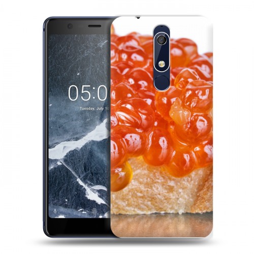 Дизайнерский пластиковый чехол для Nokia 5.1 Икра