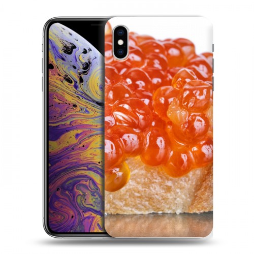 Дизайнерский силиконовый чехол для Iphone Xs Max Икра