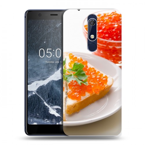 Дизайнерский пластиковый чехол для Nokia 5.1 Икра