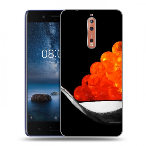 Дизайнерский пластиковый чехол для Nokia 8 Икра