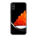 Дизайнерский силиконовый чехол для Iphone x10 Икра