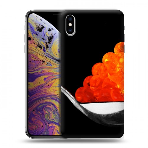 Дизайнерский силиконовый чехол для Iphone Xs Max Икра