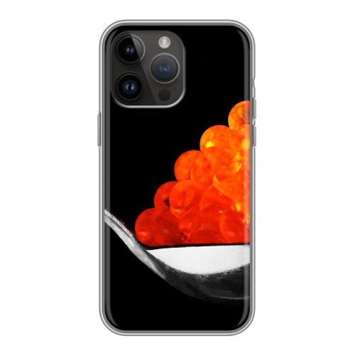 Дизайнерский силиконовый чехол для Iphone 14 Pro Max Икра