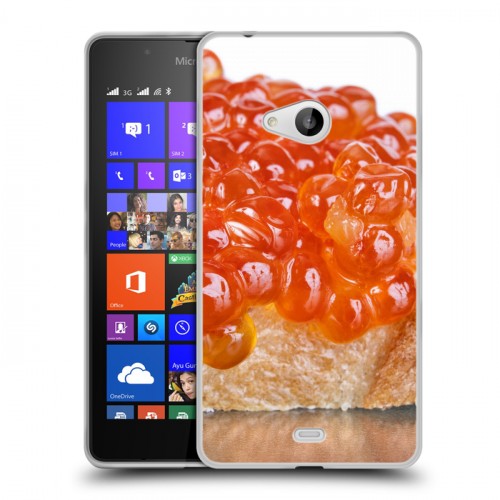 Дизайнерский пластиковый чехол для Microsoft Lumia 540 Икра