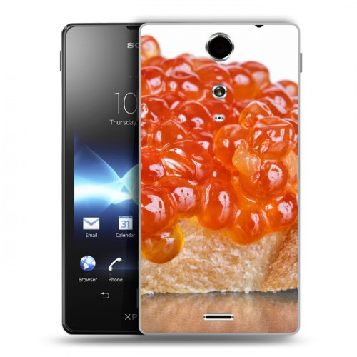 Дизайнерский пластиковый чехол для Sony Xperia TX Икра