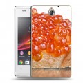 Дизайнерский пластиковый чехол для Sony Xperia E Икра