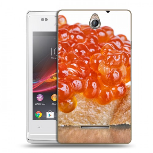 Дизайнерский пластиковый чехол для Sony Xperia E Икра