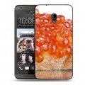 Дизайнерский пластиковый чехол для HTC Desire 700 Икра