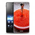 Дизайнерский пластиковый чехол для Sony Xperia TX Икра