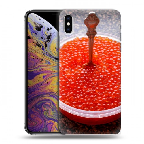 Дизайнерский силиконовый чехол для Iphone Xs Max Икра