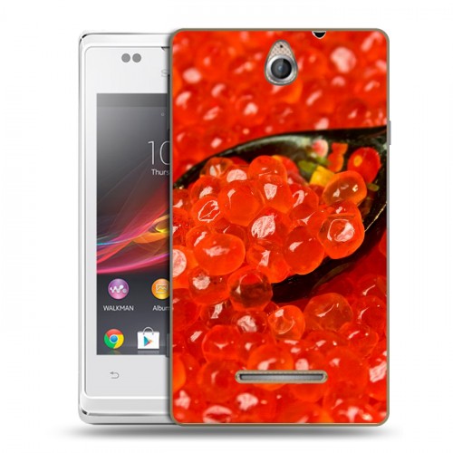 Дизайнерский пластиковый чехол для Sony Xperia E Икра