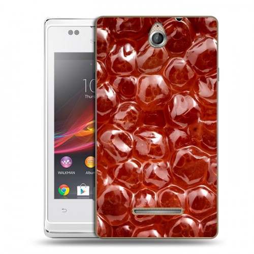 Дизайнерский пластиковый чехол для Sony Xperia E Икра