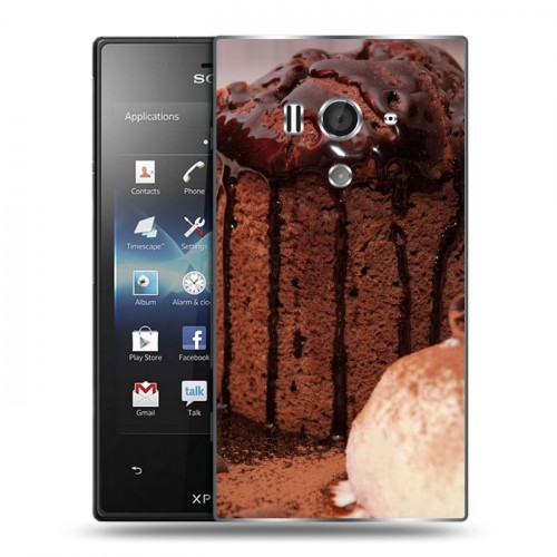 Дизайнерский пластиковый чехол для Sony Xperia acro S Кексы