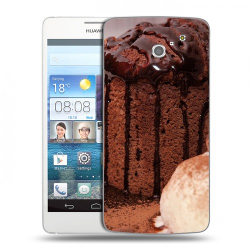 Дизайнерский пластиковый чехол для Huawei Ascend D2 Кексы