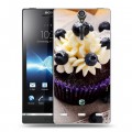 Дизайнерский пластиковый чехол для Sony Xperia S Кексы