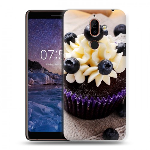 Дизайнерский пластиковый чехол для Nokia 7 Plus Кексы