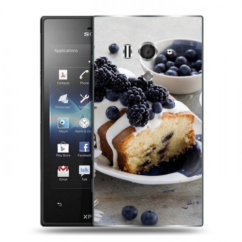 Дизайнерский пластиковый чехол для Sony Xperia acro S Кексы