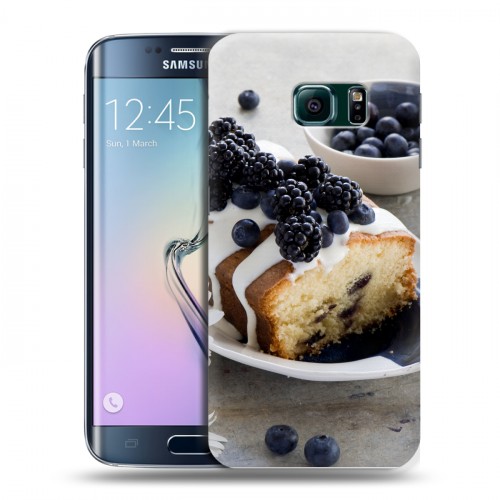Дизайнерский пластиковый чехол для Samsung Galaxy S6 Edge Кексы