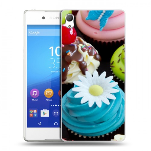 Дизайнерский пластиковый чехол для Sony Xperia Z3+ Кексы