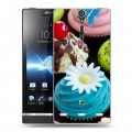 Дизайнерский пластиковый чехол для Sony Xperia S Кексы