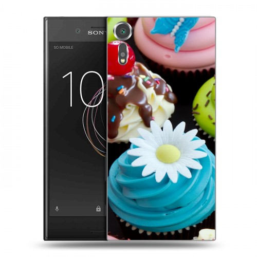 Дизайнерский пластиковый чехол для Sony Xperia XZs Кексы