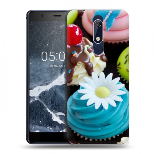 Дизайнерский пластиковый чехол для Nokia 5.1 Кексы