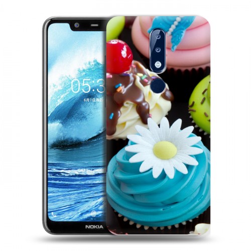 Дизайнерский пластиковый чехол для Nokia 5.1 Plus Кексы