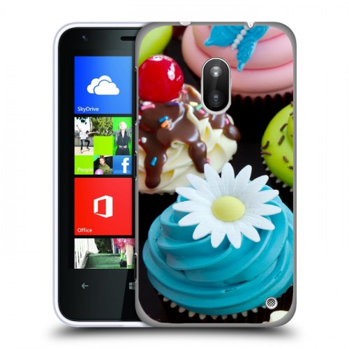 Дизайнерский пластиковый чехол для Nokia Lumia 620 Кексы