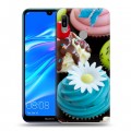 Дизайнерский пластиковый чехол для Huawei Y6 (2019) Кексы