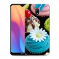 Дизайнерский силиконовый с усиленными углами чехол для Xiaomi RedMi 8A Кексы