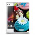 Дизайнерский пластиковый чехол для Sony Xperia L Кексы