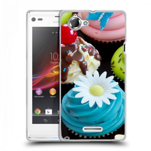 Дизайнерский пластиковый чехол для Sony Xperia L Кексы