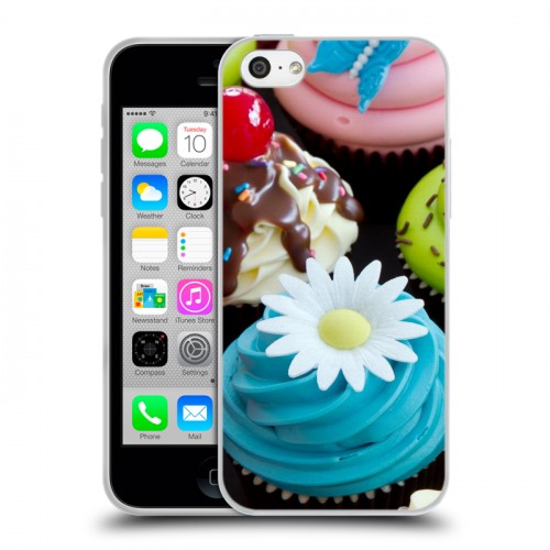 Дизайнерский пластиковый чехол для Iphone 5c Кексы