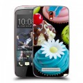 Дизайнерский пластиковый чехол для HTC Desire 500 Кексы