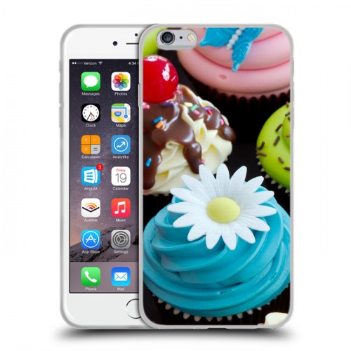 Дизайнерский силиконовый чехол для Iphone 6 Plus/6s Plus Кексы