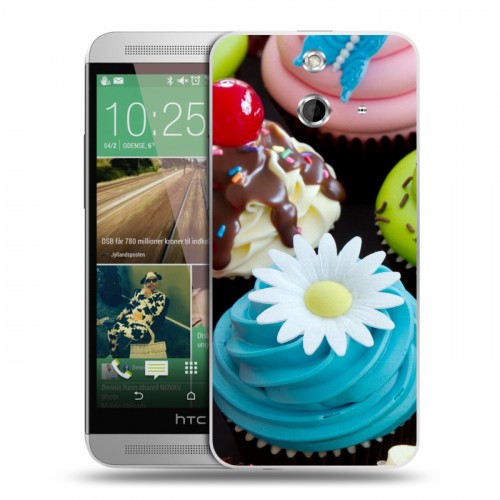 Дизайнерский пластиковый чехол для HTC One E8 Кексы