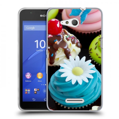 Дизайнерский пластиковый чехол для Sony Xperia E4g Кексы