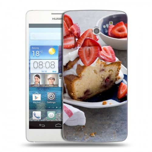 Дизайнерский пластиковый чехол для Huawei Ascend D2 Кексы