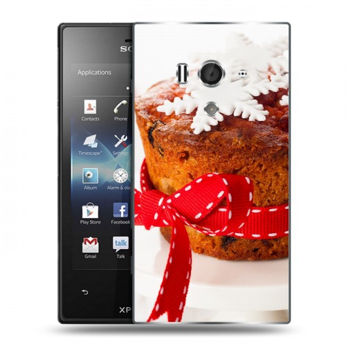 Дизайнерский пластиковый чехол для Sony Xperia acro S Кексы