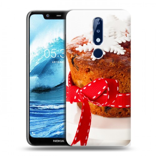 Дизайнерский силиконовый чехол для Nokia 5.1 Plus Кексы