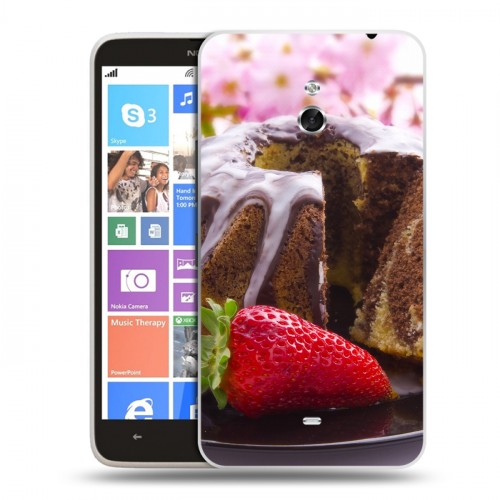 Дизайнерский пластиковый чехол для Nokia Lumia 1320 Кексы