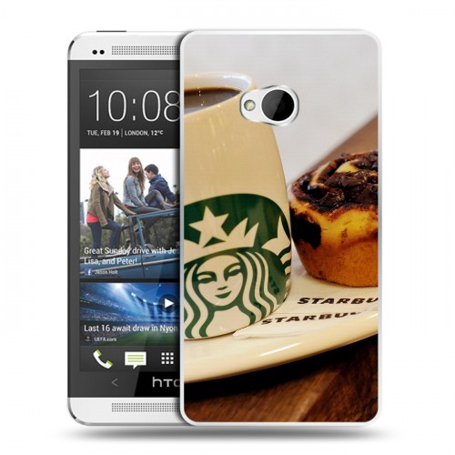 Дизайнерский пластиковый чехол для HTC One (M7) Dual SIM Кексы