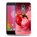 Дизайнерский силиконовый чехол для Lenovo K6 Клубника