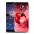 Дизайнерский пластиковый чехол для Nokia 7 Plus Клубника