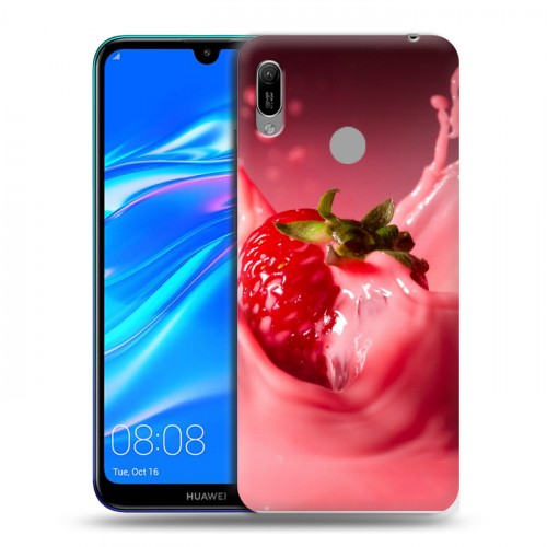 Дизайнерский пластиковый чехол для Huawei Y6 (2019) Клубника