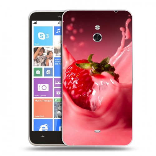 Дизайнерский пластиковый чехол для Nokia Lumia 1320 Клубника